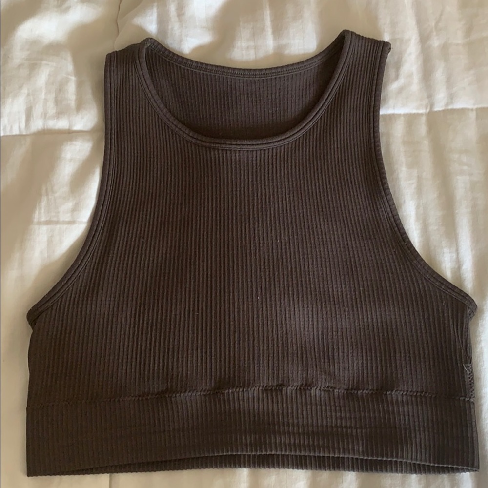 SKIMS STRETCH RIB HIGH NECK BRA